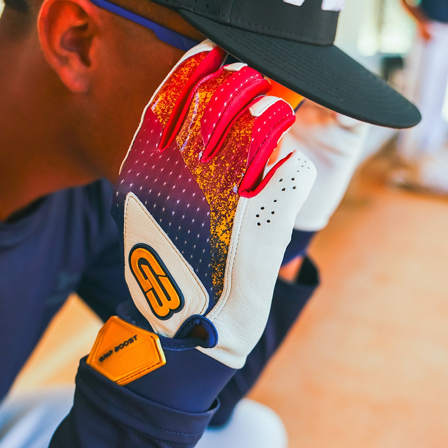 Grip Boost Batting Gloves Grip Boost USA Loaded Baseball Batting Gloves with Boost Plus Leather