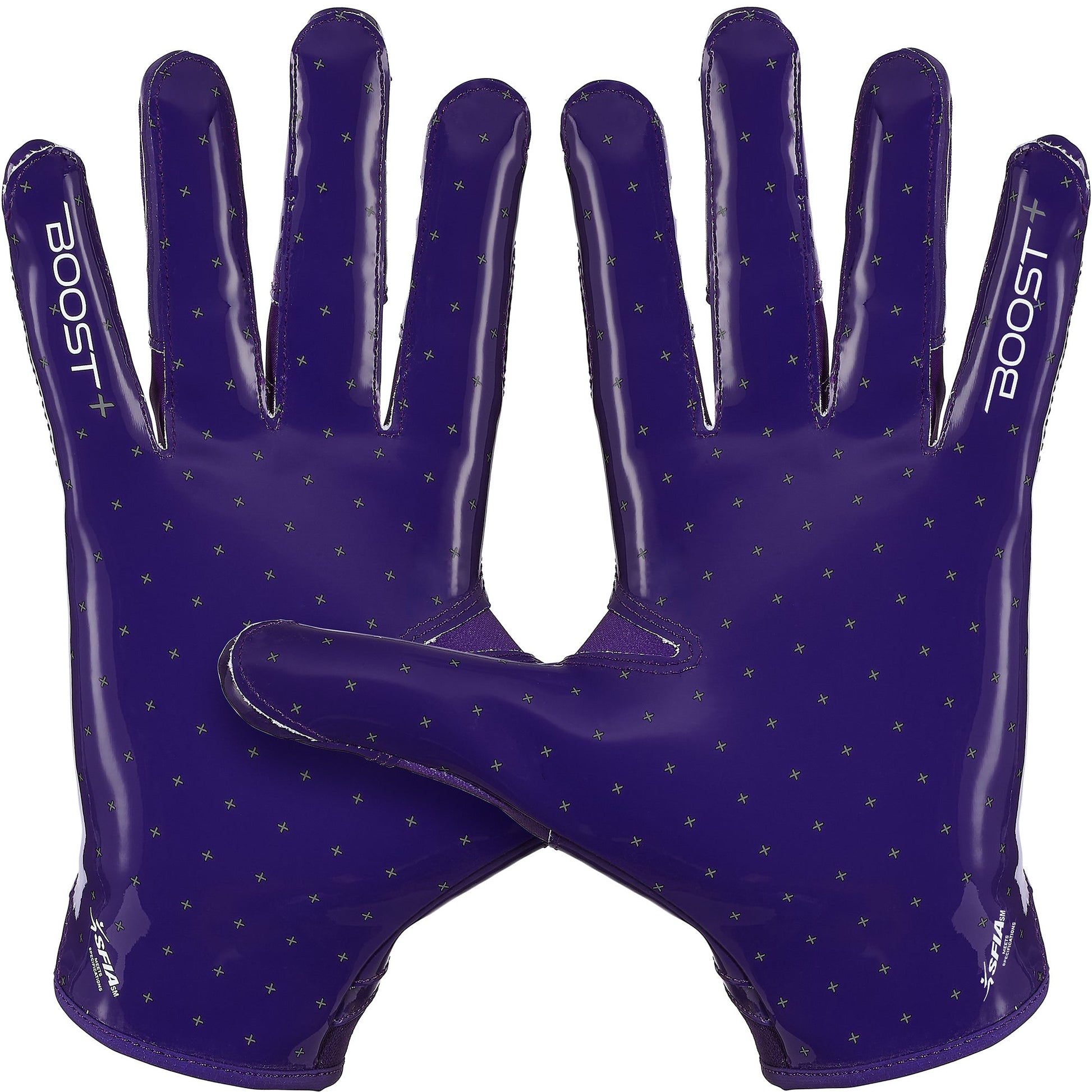 Grip Boost Football Receiving Gloves Grip Boost Solid Purple Stealth 6.0 Boost Plus Football Gloves