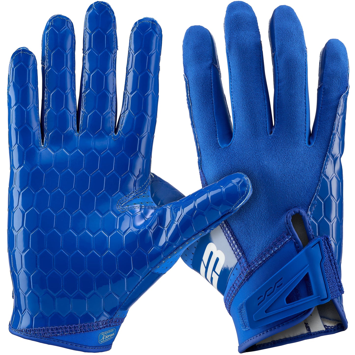 Grip Boost Football Receiving Gloves Small / Blue Grip Boost DNA 2.0 Football Gloves – Blue
