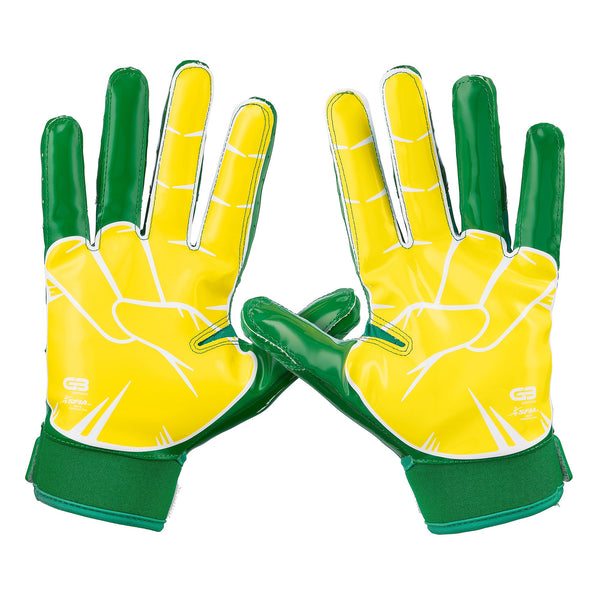 Grip Boost Kelly Green Peace Football Gloves - Adult Sizes - $44.95