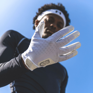 White & Black Football Gloves | White & Black Football Gloves |