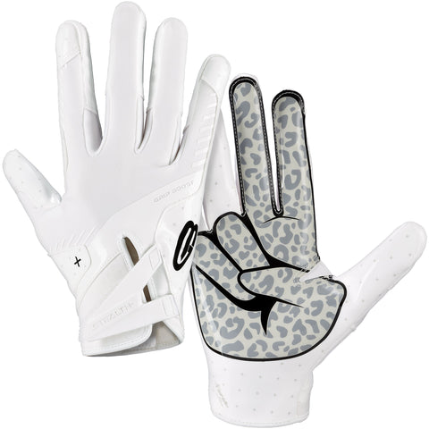 Grip Boost Peace Stealth 6 Boost Plus Football Gloves - White/Black