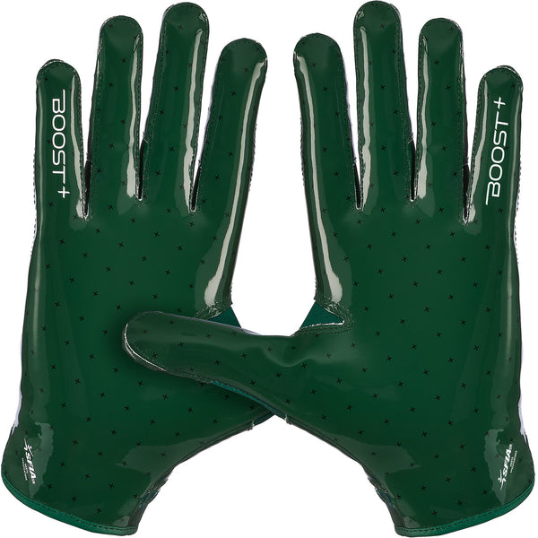 Grip Boost Solid Forest Green Stealth 6.0 Boost Plus Youth Football Gloves