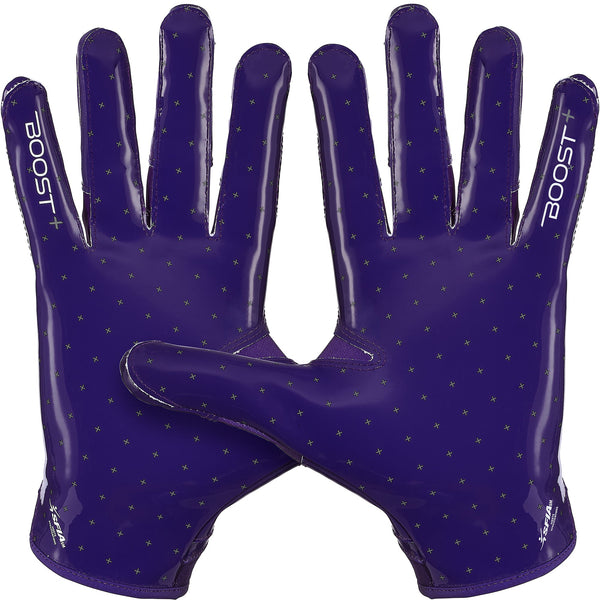 Grip Boost Solid Purple Stealth 6.0 Boost Plus Youth Football Gloves