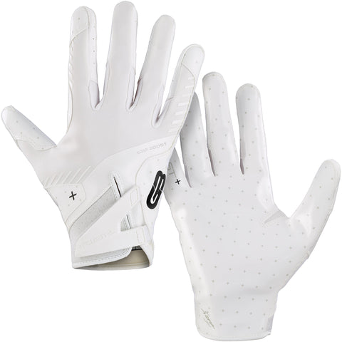 Grip Boost Solid White Stealth 6.0 Boost Plus Football Gloves