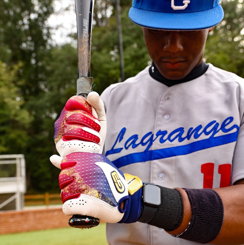 Grip Boost Batting Gloves Grip Boost USA Loaded Baseball Batting Gloves with Boost Plus Leather