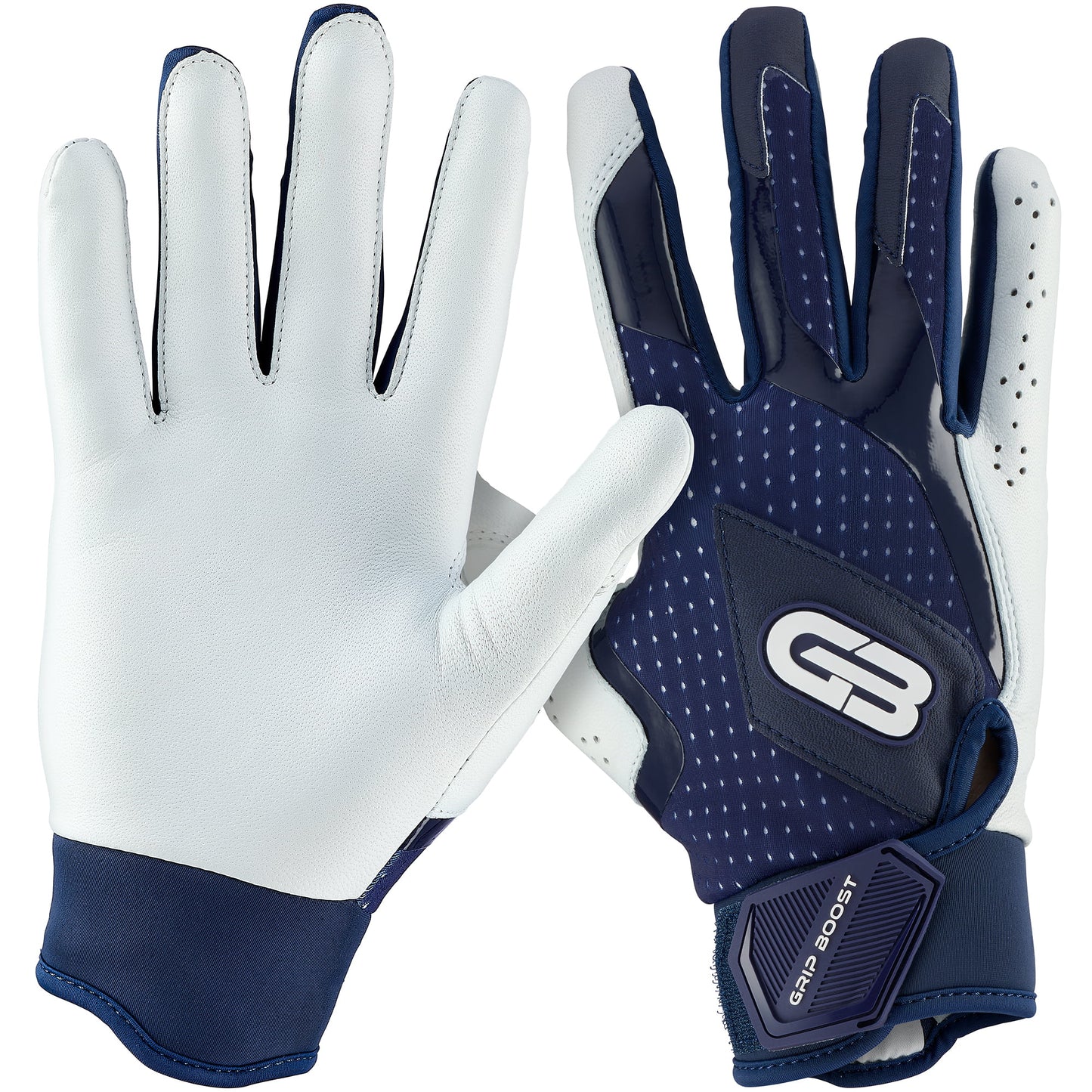Grip Boost Batting Gloves Small / Navy Grip Boost Loaded Baseball Batting Gloves with Boost Plus Leather - Navy