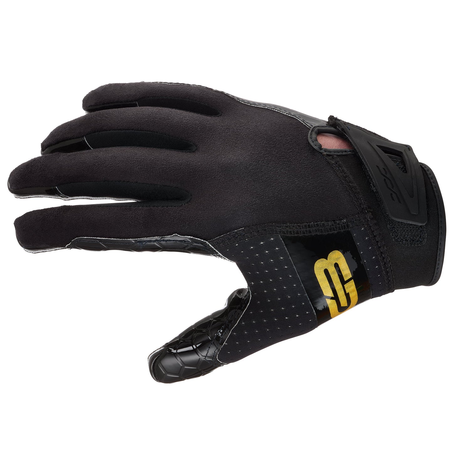 Grip Boost Football Receiving Gloves Grip Boost DNA 2.0 Football Gloves with Engineered Grip Boost+ Stick - Black/Gold