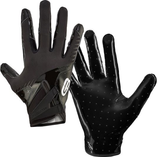 Grip Boost Football Receiving Gloves Grip Boost Solid Black Stealth 6.0 Boost Plus Football Gloves