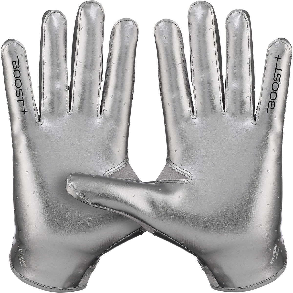 Grip Boost Stealth 6.0 Gloves Chrome Football Gloves Grip Boost