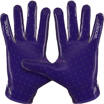 Grip Boost Football Receiving Gloves Grip Boost Solid Purple Stealth 6.0 Boost Plus Football Gloves