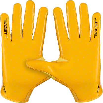Grip Boost Football Receiving Gloves Grip Boost Solid Yellow Stealth 6.0 Boost Plus Football Gloves