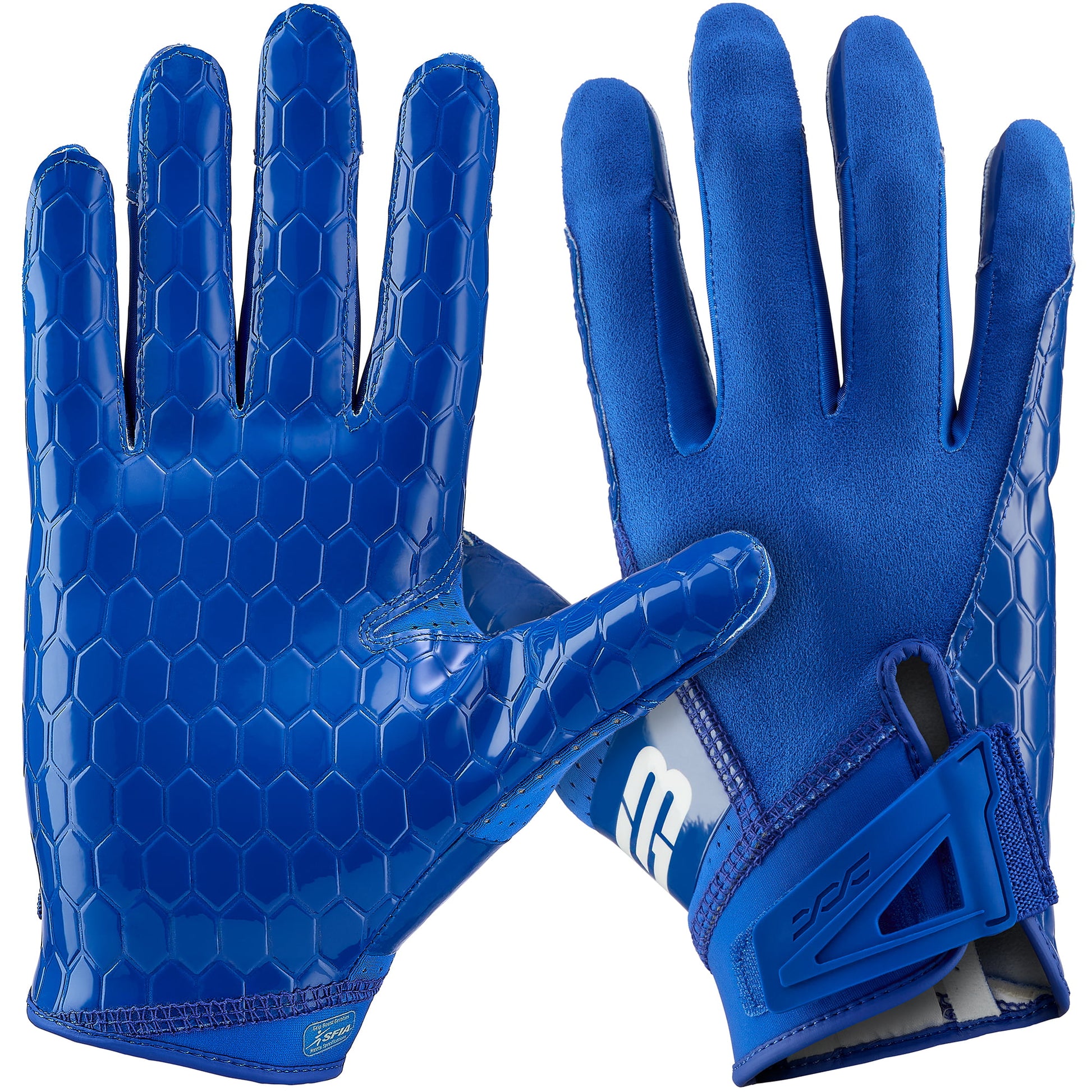 Grip Boost Football Receiving Gloves Small / Blue Grip Boost DNA 2.0 Football Gloves – Blue