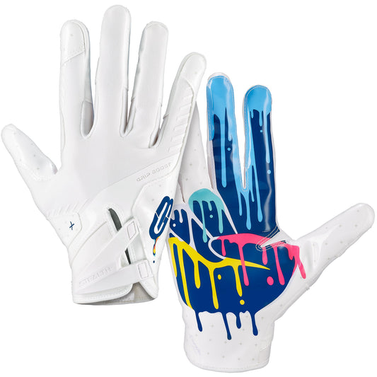 Grip Boost Football Receiving Gloves Small / Crucial Catch Grip Boost Peace Stealth 6 Boost Plus Football Gloves - Crucial Catch