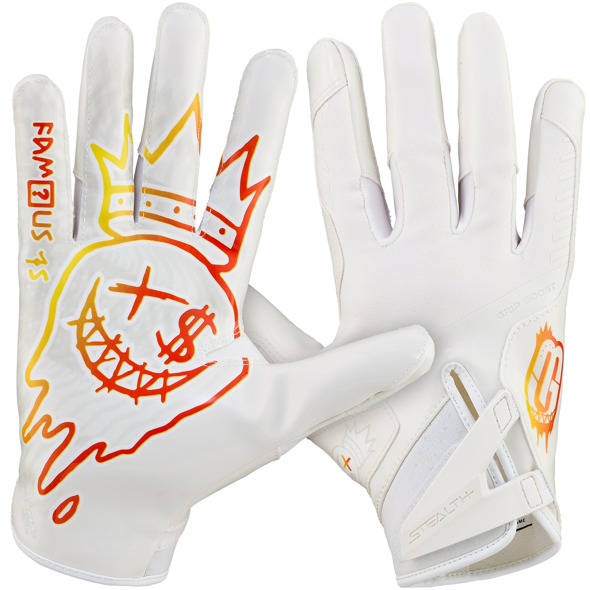 Grip Boost Football Receiving Gloves White / Small DeSean Jackson Limited Edition Stealth 6.0 Football Gloves