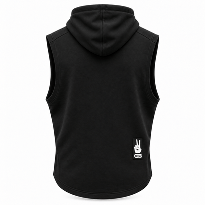 Grip Boost Hoodie Grip Boost Breakaway Sleeveless Hoodie - Black/White