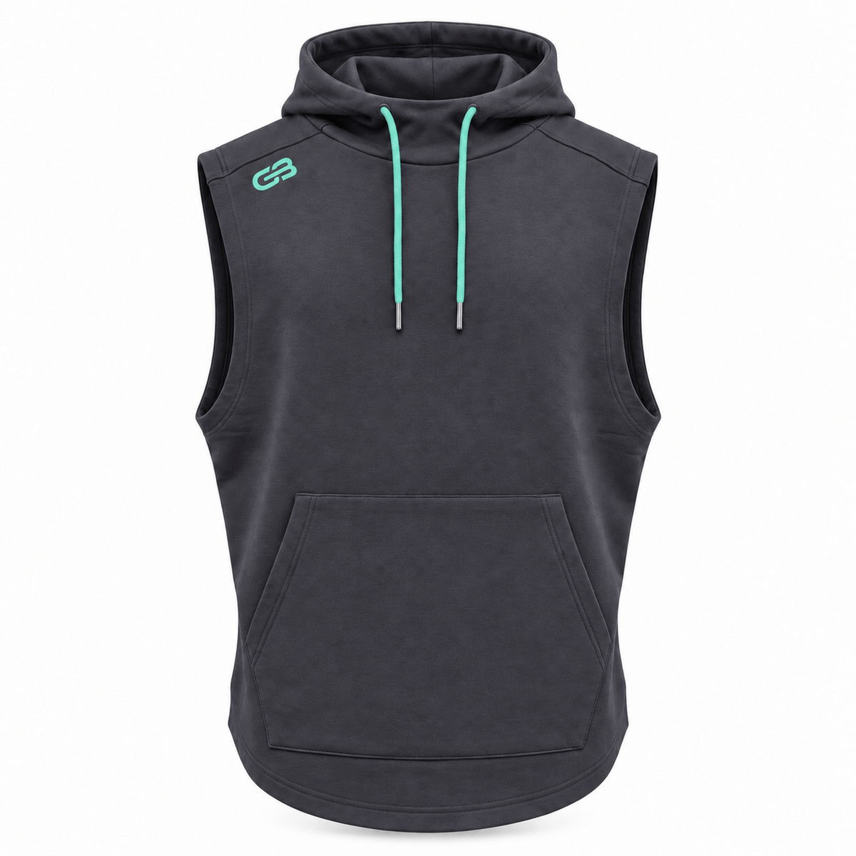 Grip Boost Hoodie Grip Boost Breakaway Sleeveless Hoodie - Charcoal/Mint