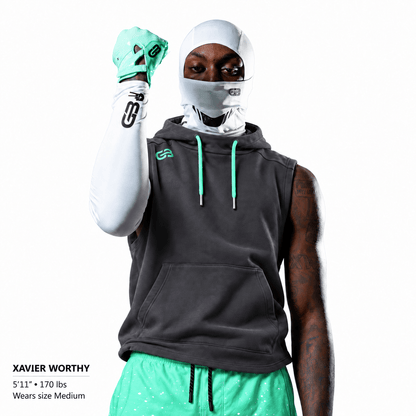 Grip Boost Hoodie Grip Boost Breakaway Sleeveless Hoodie - Charcoal/Mint