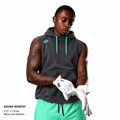 Grip Boost Hoodie YS Grip Boost Breakaway Sleeveless Hoodie - Charcoal/Mint