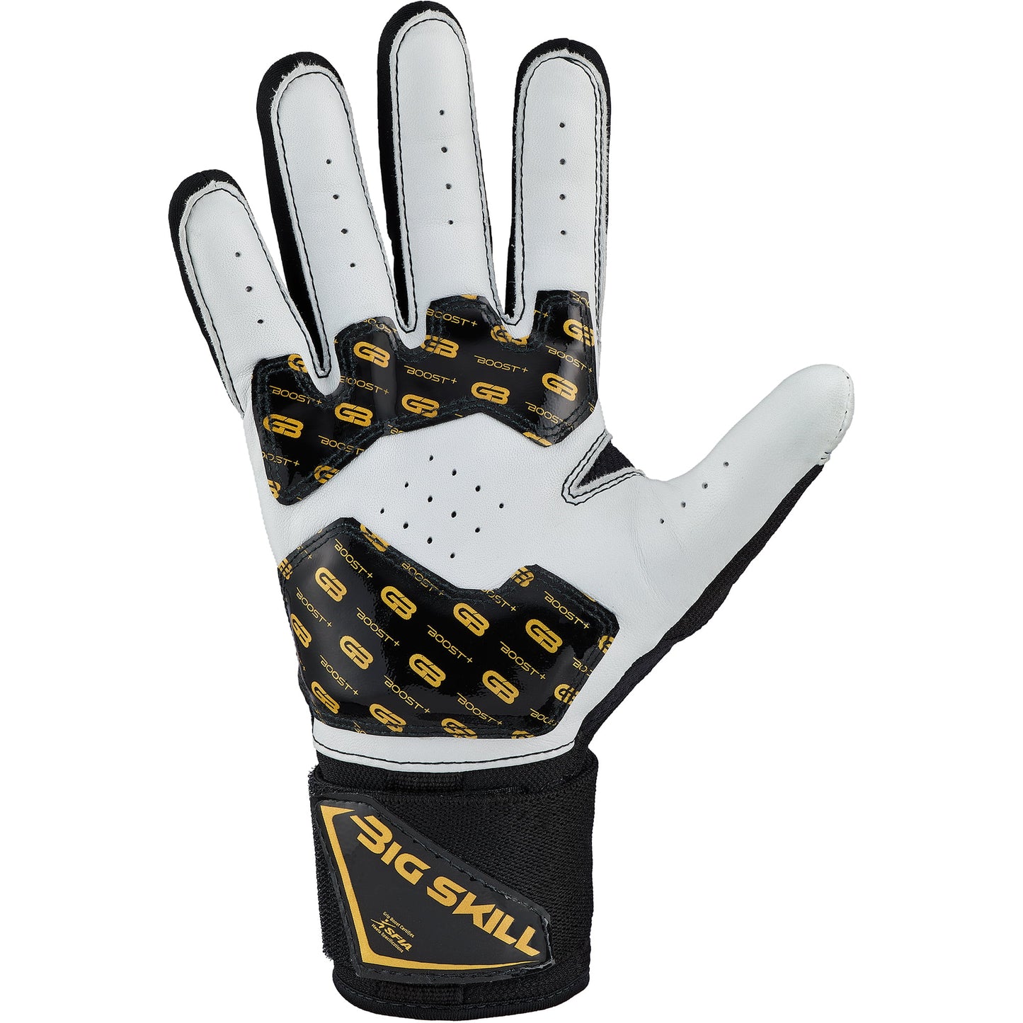 Grip Boost Lineman Gloves Grip Boost Big Skill 2.0 Black Lineman Football Gloves