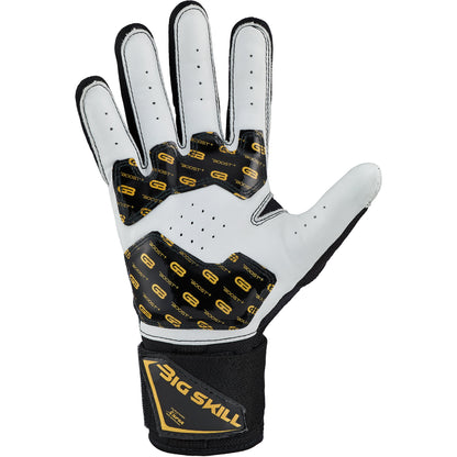 Grip Boost Lineman Gloves Grip Boost Big Skill 2.0 Black Lineman Football Gloves