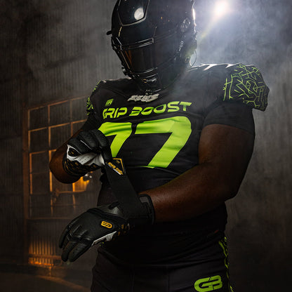 Grip Boost Lineman Gloves Grip Boost Big Skill 2.0 Lineman Football Gloves – Black
