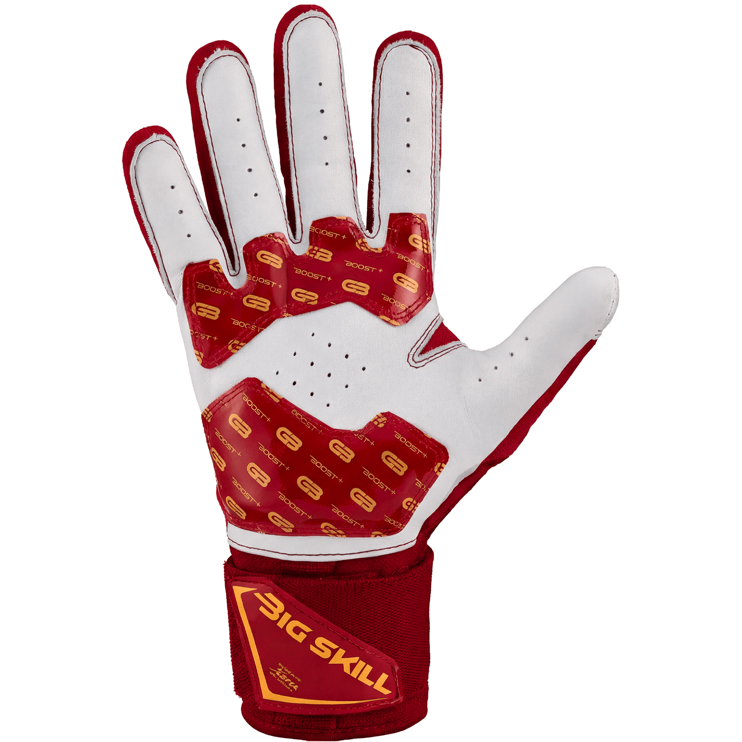 Grip Boost Lineman Gloves Grip Boost Big Skill 2.0 Lineman Football Gloves – Red