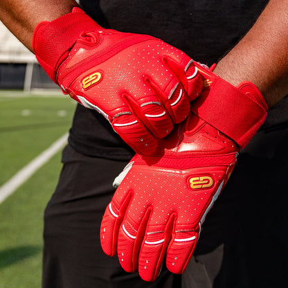 Grip Boost Lineman Gloves Grip Boost Big Skill 2.0 Lineman Football Gloves – Red