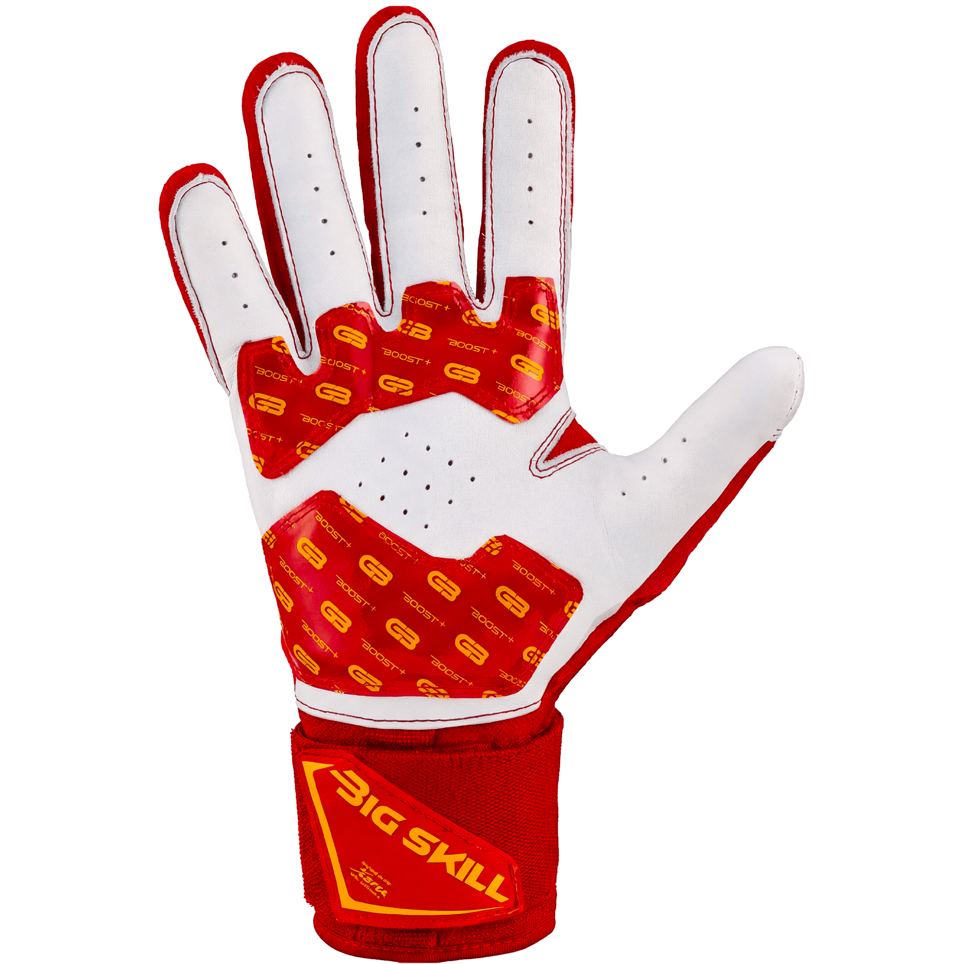 Grip Boost Lineman Gloves Grip Boost Big Skill 2.0 Lineman Football Gloves – Red