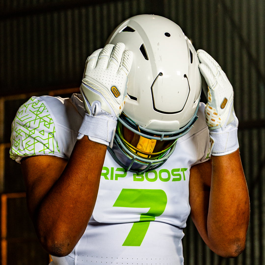 Grip Boost Lineman Gloves Grip Boost Big Skill 2.0 Lineman Football Gloves – White