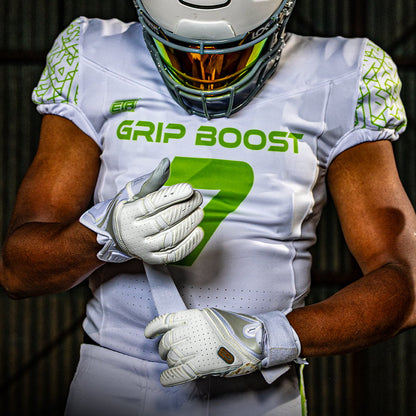 Grip Boost Lineman Gloves Grip Boost Big Skill 2.0 Lineman Football Gloves – White