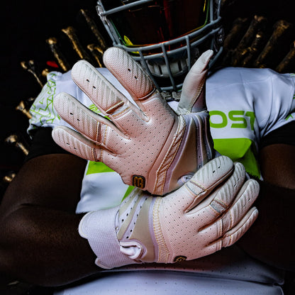 Grip Boost Lineman Gloves Grip Boost Big Skill 2.0 Lineman Football Gloves – White