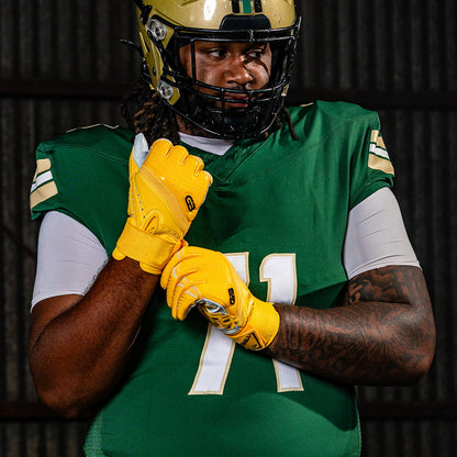 Grip Boost Lineman Gloves Grip Boost Big Skill 2.0 Lineman Football Gloves – Yellow