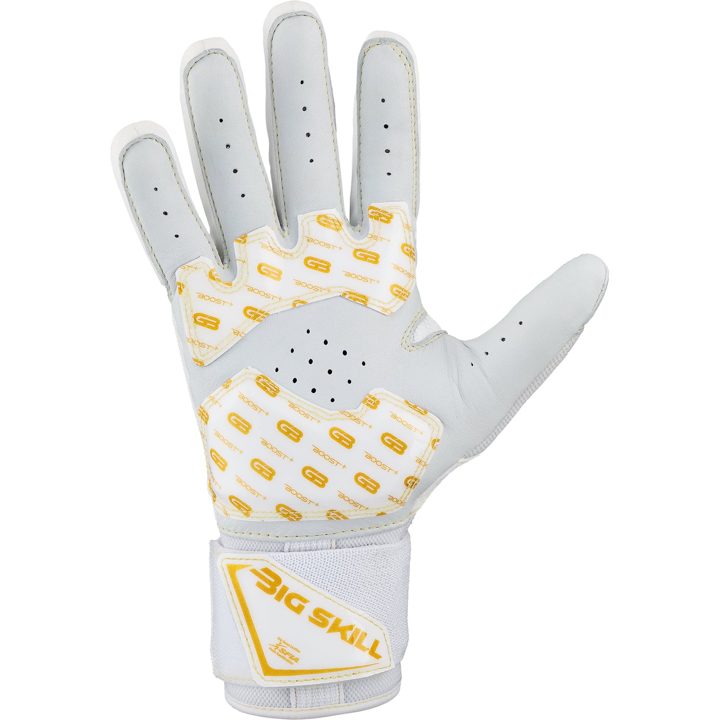 Grip Boost Lineman Gloves Grip Boost Big Skill 2.0 White Lineman Football Gloves