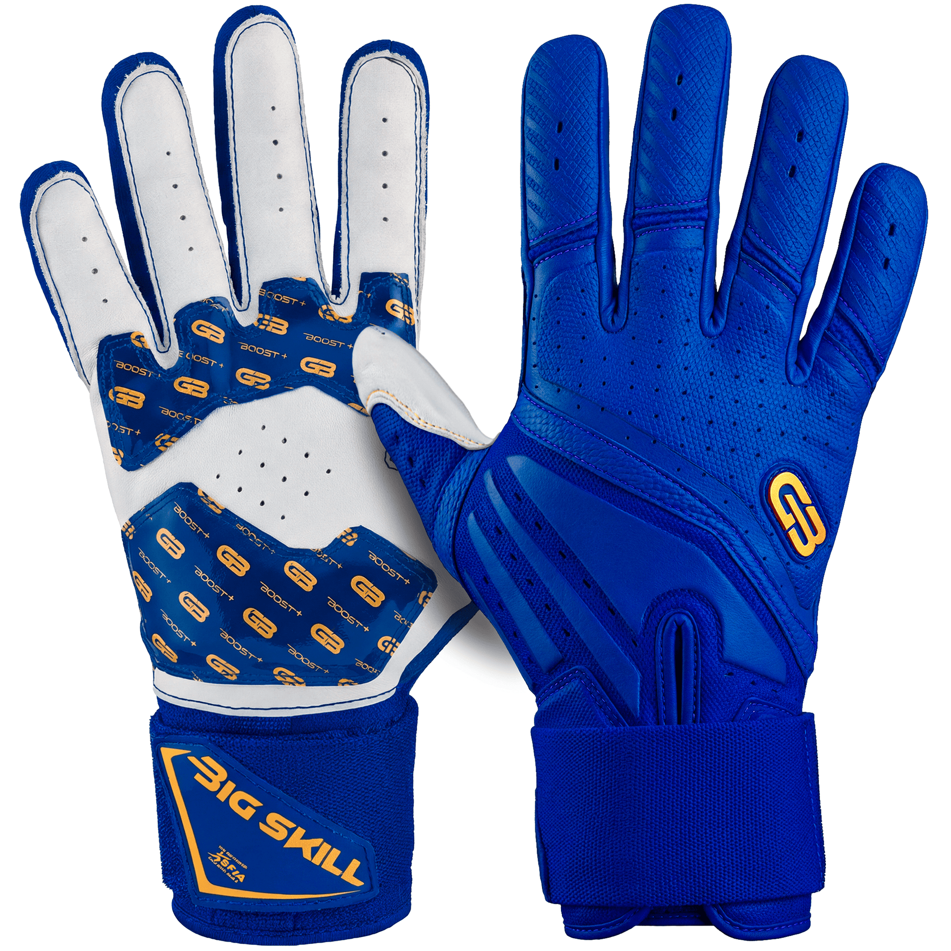 Grip Boost Big Skill 2.0 Lineman Football Gloves – Blue, X-Large