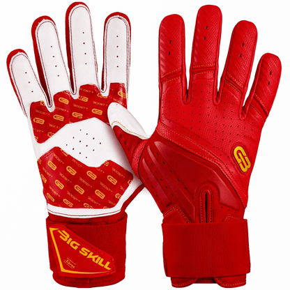 Grip Boost Lineman Gloves Small Grip Boost Big Skill 2.0 Lineman Football Gloves – Red