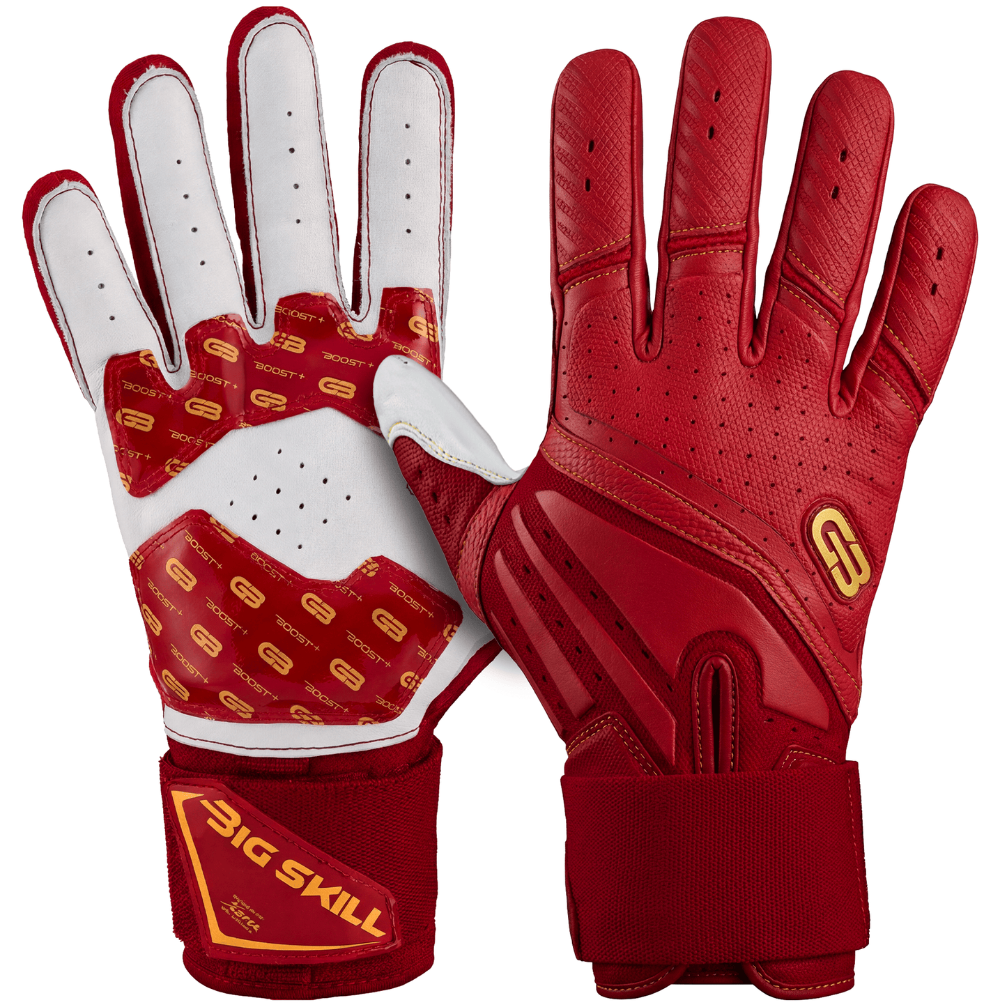 Grip Boost Lineman Gloves Small / Red Grip Boost Big Skill 2.0 Lineman Football Gloves – Red