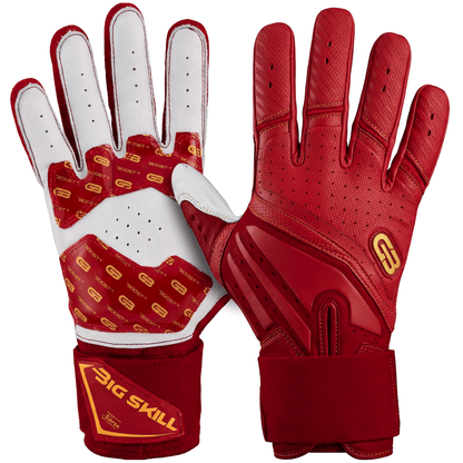 Grip Boost Lineman Gloves Small / Red Grip Boost Big Skill 2.0 Lineman Football Gloves – Red