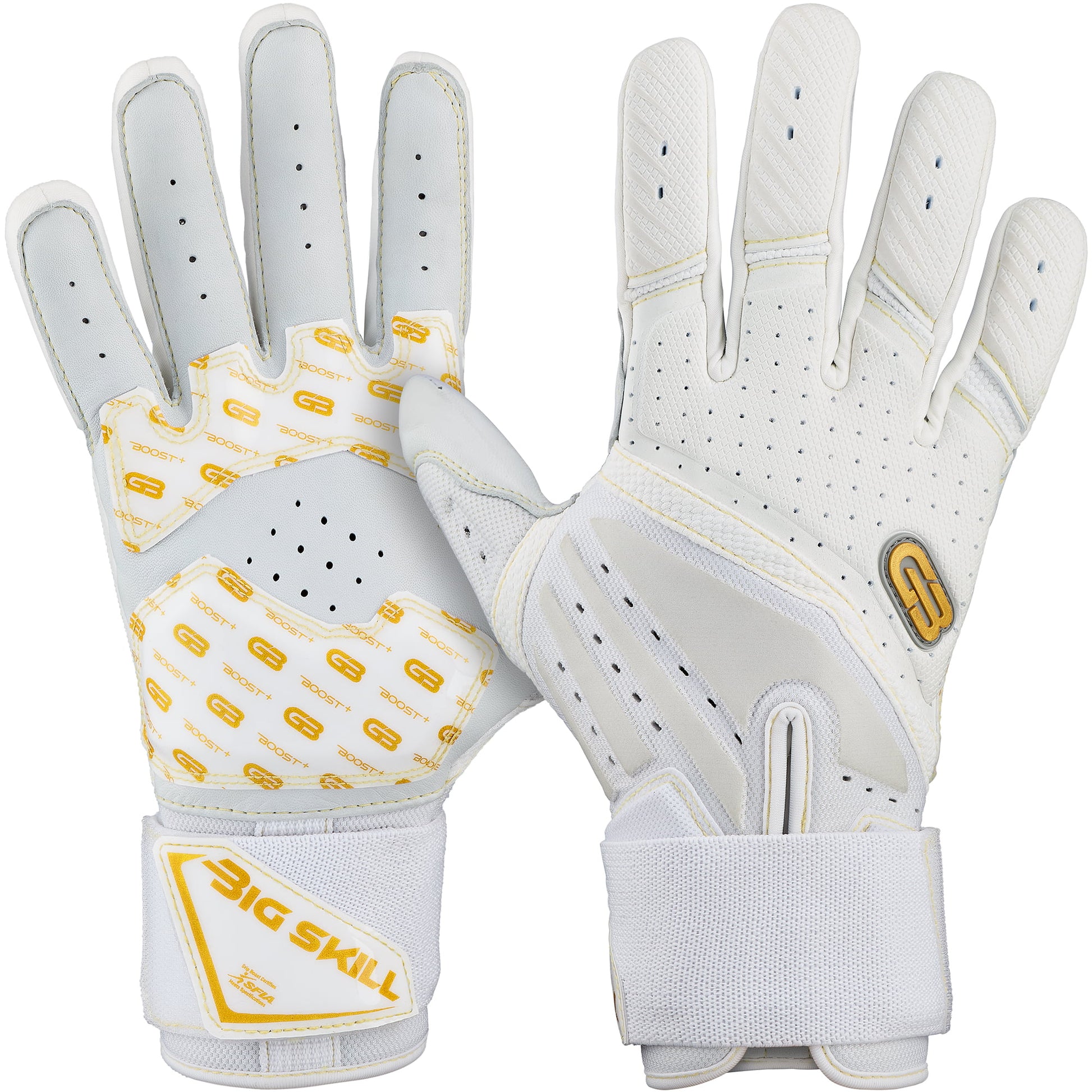 Grip Boost Lineman Gloves Small / White Grip Boost Big Skill 2.0 White Lineman Football Gloves