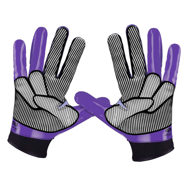 Grip Boost Purple Peace Stealth 5.0 Football Gloves - Adult Sizes