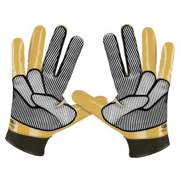Gants de football Grip Boost Gold Peace Stealth 5.0 - Tailles adultes