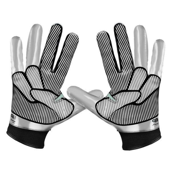 Grip Boost Chrome Peace Stealth 5.0 Football Gloves - Adult Sizes - $48