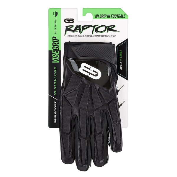 Grip Boost Raptor Adult Padded Hybrid Football Gloves - $50