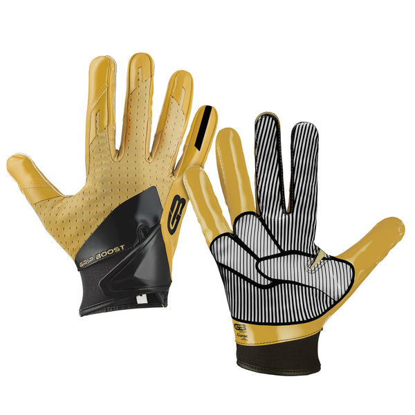 Grip Boost Gold Peace Stealth 5.0 Football Gloves - Adult Sizes