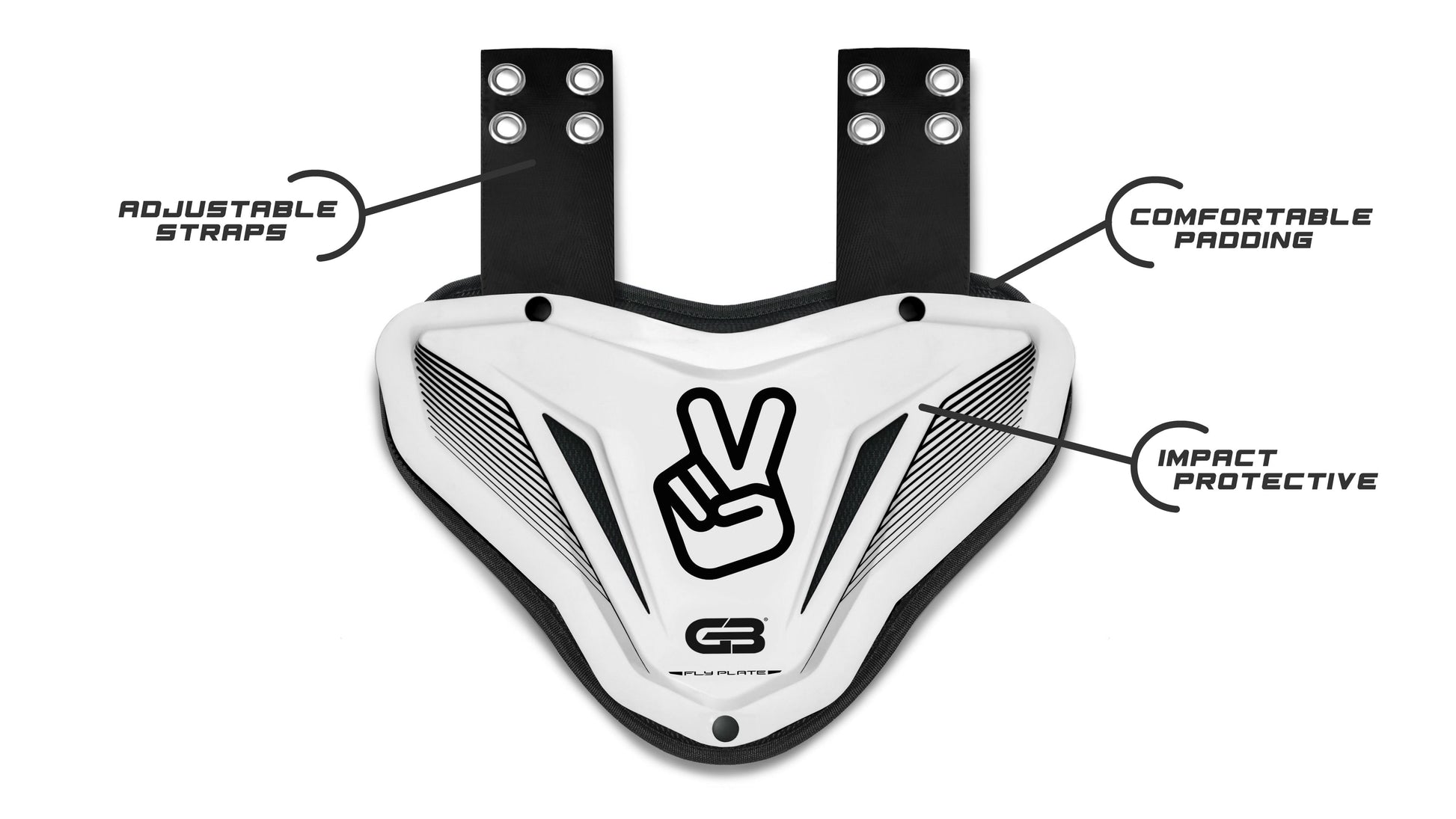 Grip Boost Football Equipment Grip Boost Fly Plate Football Back Plate - Adult & Youth