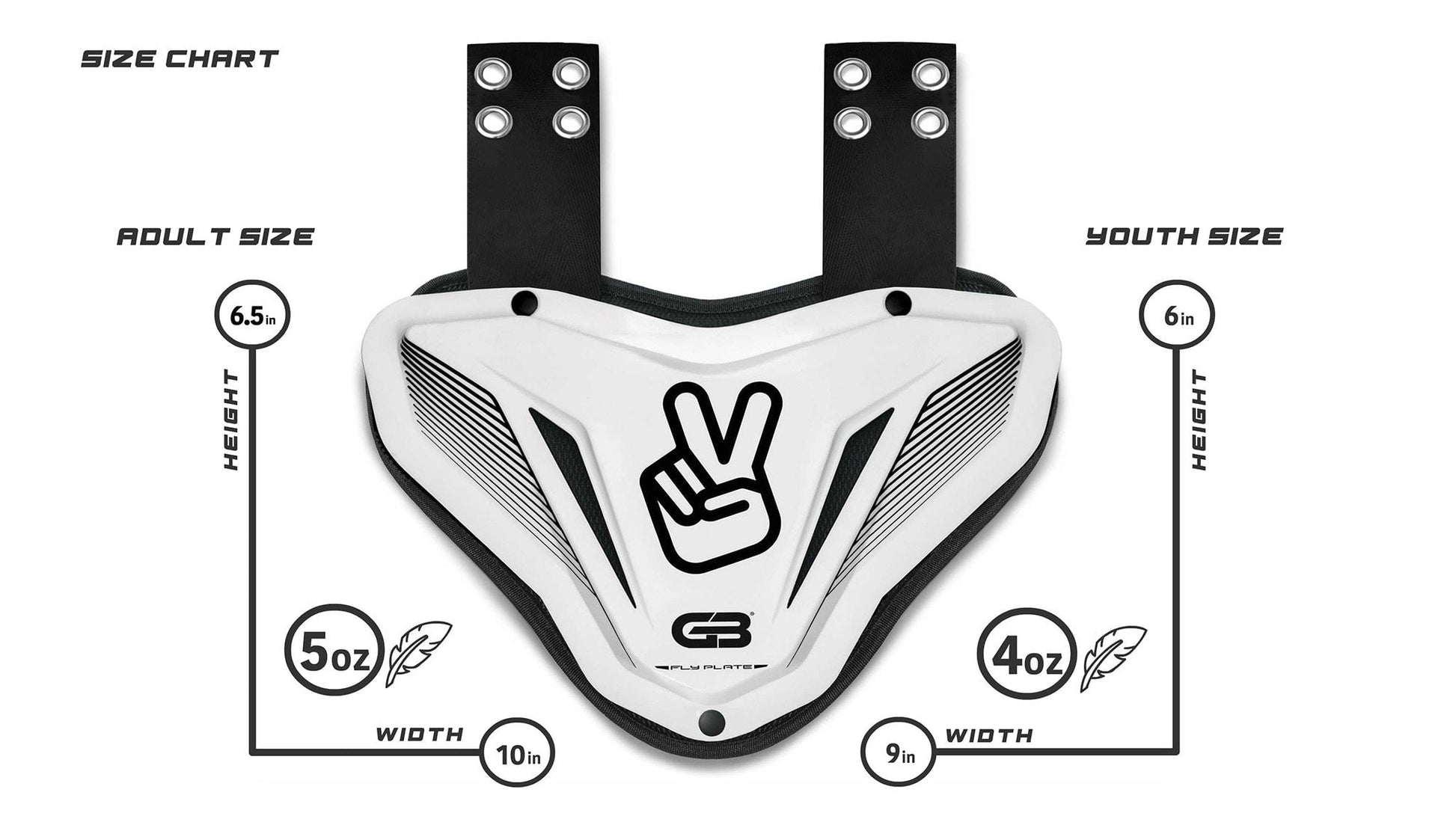 Grip Boost Football Equipment Grip Boost Fly Plate Football Back Plate - Adult & Youth